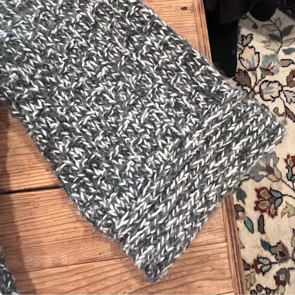 Chunky Knit 3/4 Sleeve Cardigan Sweater - Picture 4 of 7